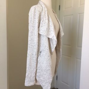 Moto open front asymmetrical cardigan Sz S NWT